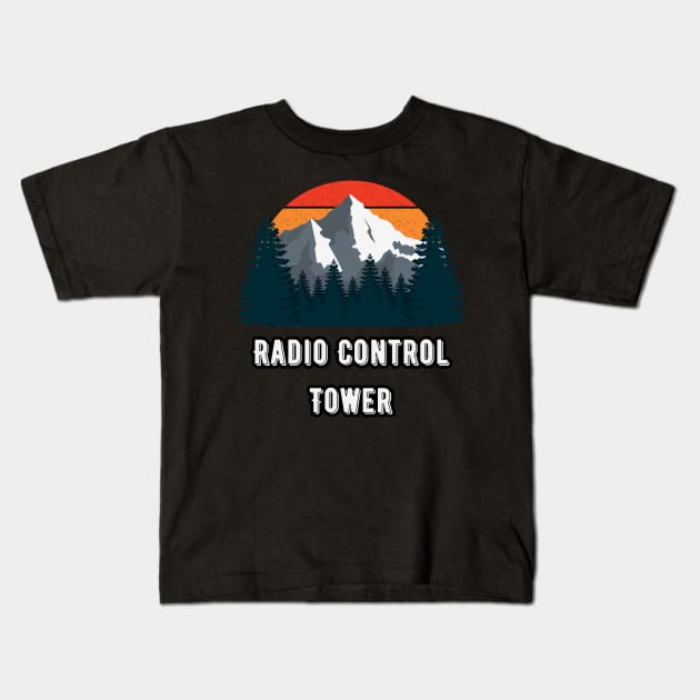 Radio Control Tower Kids T-Shirt by Canada Cities